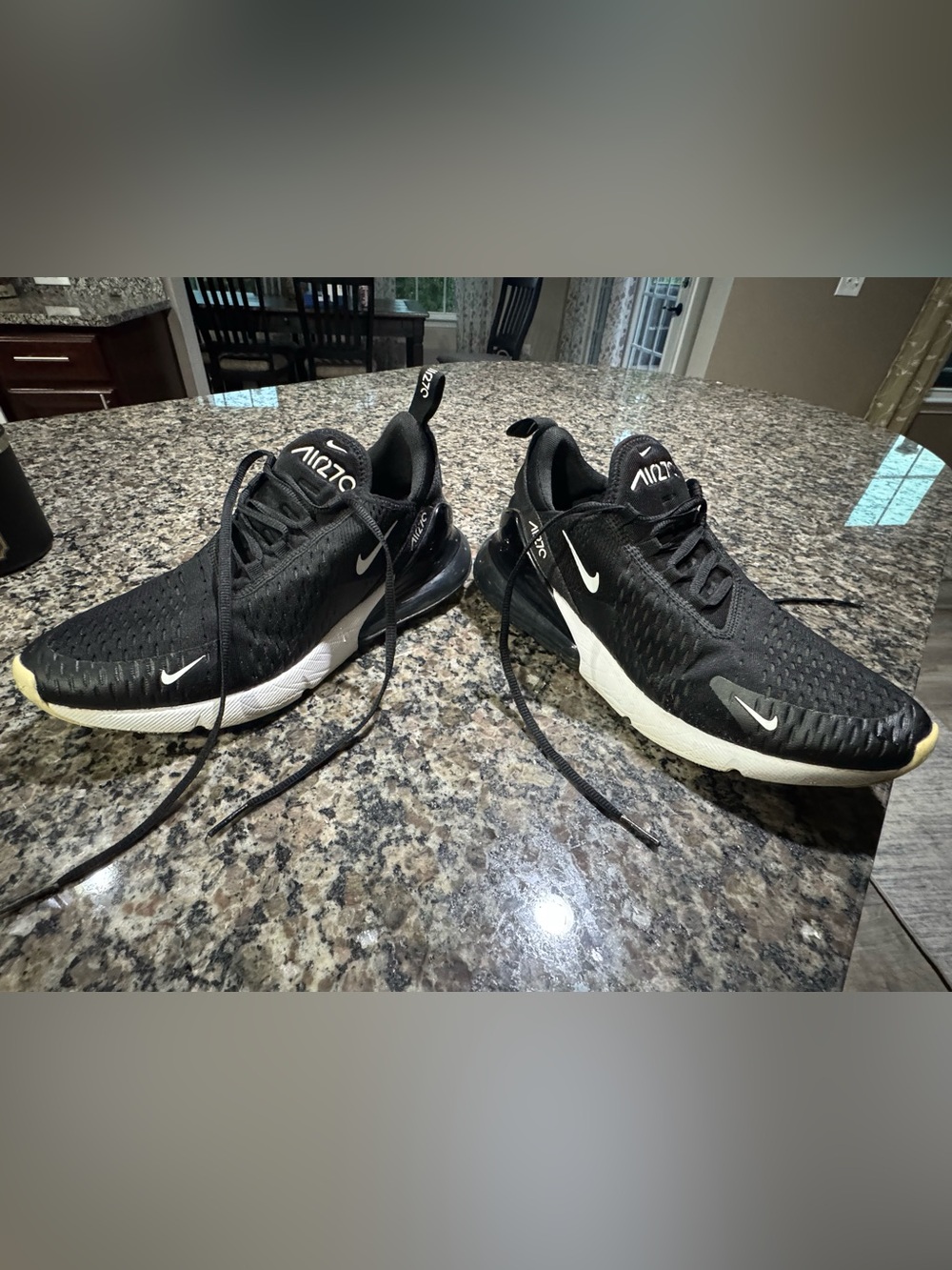 Nike Air Max 270 Black with White Accent Sneakers